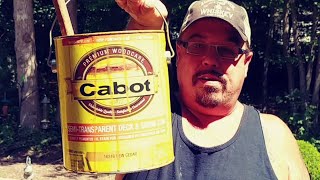 Cabot Premium SemiTransparent Deck and Siding Stain REVIEW [upl. by Kinimod]