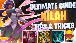 WILD RIFT ULTIMATE NILAH GUIDE  TIPS amp TRICKS  Guide amp Build [upl. by Durrace621]