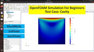 OpenFOAM Tutorial for Beginners Simulation of cavity using icoFoam [upl. by Walburga]