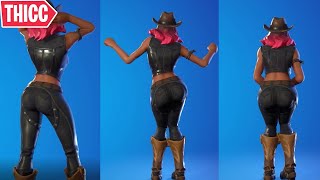 FORTNITE quotCalamityquot SKIN SHOWCASED WITH LEGENDARY THICC DANCES 🍑  Fortnite Calamidad Bailando [upl. by Einhpad]