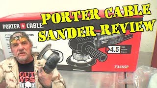 Sanding Bondo With An Electric Sander  PORTER CABLE [upl. by Eitak741]