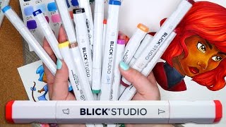 THE BEST COPIC DUPE  Blick Studio Markers [upl. by Eselahc]