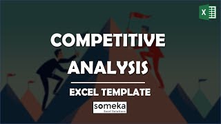 Competitor Analysis Excel Template  Excel Competitive Analysis Worksheet [upl. by Yelsnya615]