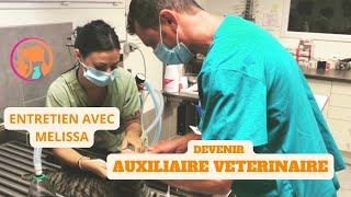 DEVENIR AUXILIAIRE VETERINAIRE ENTRETIEN AVEC MELISSA [upl. by Ming]