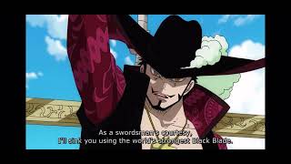 Zoro vs mihawk full fight 5x speed [upl. by Bruni]