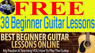 38 Free StepByStep Lessons For Beginners  Adult Guitar Lessons [upl. by Aitra]