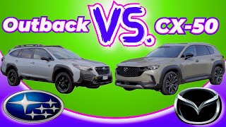 New Mazda CX 50 VS Subaru Outback comparison [upl. by Alhan]