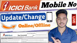 How to change icici bank mobile number online  How to update new mobile number in icici bank online [upl. by Nuawaj]