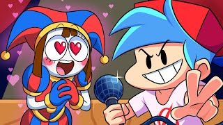 POMNI Love BOYFRIEND FNF THE AMAZING DIGITAL CIRCUS Animation [upl. by Yde49]