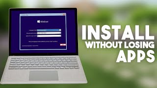 How to reinstall windows without losing apps and files Windows 10 [upl. by Daniell]