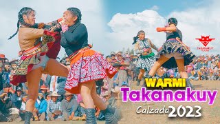 Warmi Takanakuy Calzada 2023  Customary fight of women boxing from Peru never seen [upl. by Sukey]