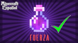 Minecraft Como Hacer Pocion de Fuerza  1171 [upl. by Lavinia]