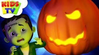 Theres A Scary Pumpkin  Halloween Songs For Kids  Halloween Cartoon Videos by Kids TV [upl. by Kcirednek]