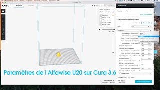 Paramètres de lAlfawise U20 sur Cura 36 [upl. by Tuorah511]