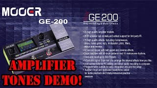 Mooer GE200 Pedal Amplifier Tones Only [upl. by Ermanno]