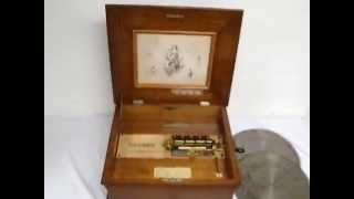 Early 1900s Regina Disc Playing music Box [upl. by Lazor44]