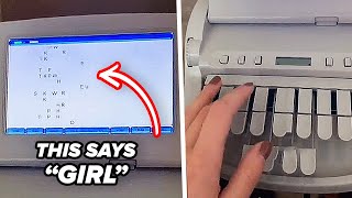 This Is How A Court Reporter Typewriter Works [upl. by Berry]