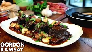 Slow Cooking Beef Short Ribs  Gordon Ramsay [upl. by Borden650]