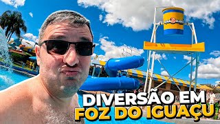 O que fazer em Foz do Iguaçu com crianças Parque aquático Aquamania 2024 [upl. by Kcirtap]