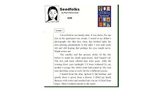 Seedfolks 1 Kim [upl. by Neeoma572]