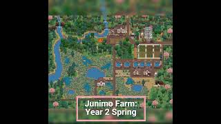 Stardew Valley Meadowlands Farm 16 Timelapse  Year 2 All Seasons  Junimo Farm stardewvalley [upl. by Dynah]