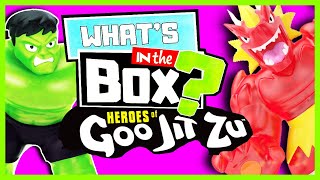 Heroes of Goo Jit Zu Toys Ultimate quotWHATS IN THE BOXquot series 1 amp 2 Goo Jit Zu Edition [upl. by Ardnikat]