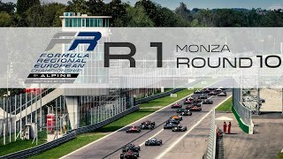 Race 1  Round 10 Monza F1 Circuit  Formula Regional European Championship by Alpine [upl. by Herod]