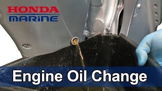 Honda Marine DIY Engine Oil Change [upl. by Lauter]