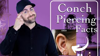 Important Conch Piercing Facts ✨👂 [upl. by Lukin]