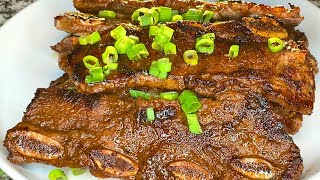 How to cook Beef Flanken Short Ribs in less than 10 minutes  Tanny Cooks [upl. by Asemaj899]