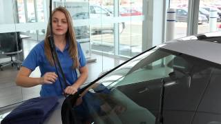 Volkswagen HowTo  Replacing Windshield Wipers [upl. by Lamond443]