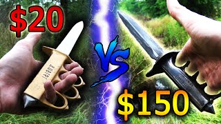 20 vs 150 WW1 TRENCH KNIFE [upl. by Acemaj]