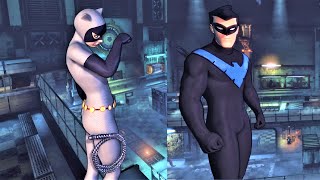 Animated Nightwing amp Catwoman  Creative amp Epic Finishing Takedowns  Arkham City Vol2 [upl. by Collar521]