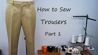 How to sew trousers  part 1 [upl. by Norbert]