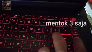 CARA MENGHIDUPKAN LAMPU KEYBOARD MSi GF63 Core i7 [upl. by Cale]