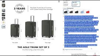 Mokobara The Aisle Trunk Set of Luggages [upl. by Nylrahs6]