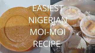 HOW TO MAKE MOIMOI \ Plastic Plate Method \ EASIEST MOI MOI RECIPE [upl. by Leahkim]