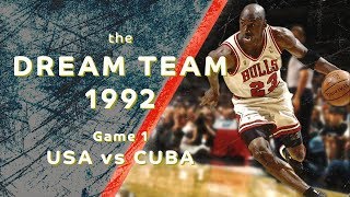 Dream Team 1992 quotReturn to Olympusquot Game 1 USA vs CUBA FULL GAME HIGHLIGHTS [upl. by Enilram]