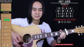 Hey Jude Guitar Cover Acoustic  The Beatles 🎸 Tabs  Chords [upl. by Munmro]