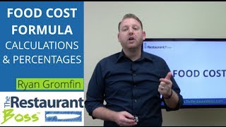 Food Costs Formula How to Calculate Restaurant Food Cost Percentage [upl. by Lagasse585]