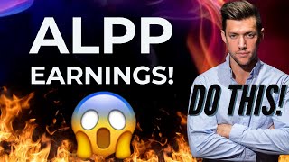 ALPP EARNINGS ALPP NEWS UPDATES NASDAQ UPLISTING ALPINE 4 HOLDINGS  ALPP STOCK PRICE PREDICTION [upl. by Gwenn951]