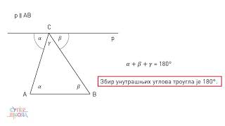 Zbir uglova trougla i vrste trouglova  Matematika za 6 razred 9  SuperŠkola [upl. by Rivers15]