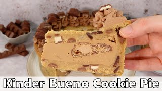 Kinder Bueno Cookie Pie Recipe [upl. by Idihsar9]