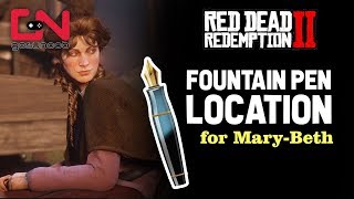 Red Dead Redemption 2  Fountain Pen Location  Mary Beth [upl. by Rennerb]