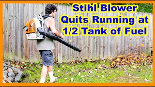 Easy Method to Fix Blower That Stops Running Stihl BR600 [upl. by Ellehsem744]