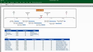 Create A Timeline in Excel  Construction Project [upl. by Agata]