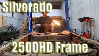 Chevy Silverado 2500HD Frame Repair [upl. by Attekahs]