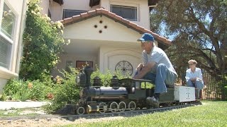 The amazing backyard railroad of Jim Sabin  full HD program [upl. by Ettenaej]