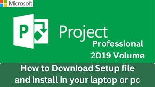 how to install microsoft project professional 2019  microsoft project professional 2019 setup [upl. by Picardi]