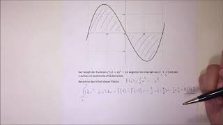 Integralrechnung orientierter Flächeninhalt [upl. by Rossen]
